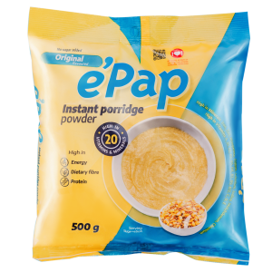 A revolutionary formulation, meticulously created to optimize the absorption of 22 essential vitamins and minerals that your body and mind need. e’Pap is naturally gluten-free to cater for dietary restrictions without compromising on taste or texture. It’s made from whole grain maize and soya to provide an abundant source of dietary fibre to assist in digestion and gut health.